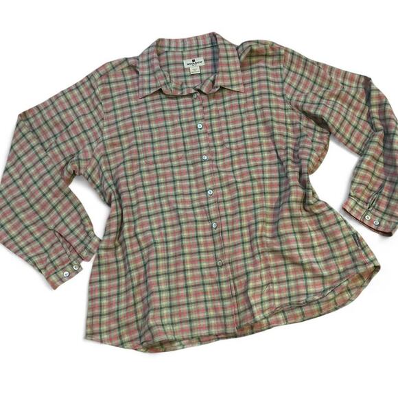Woolrich plaid button up shirt womens - Picture 1 of 7